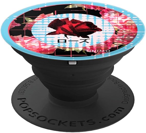 Amazon Com Aesthetic Vaporwave Floral Sad Rose In Blue Popsockets