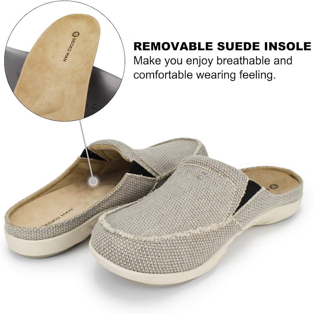 mens slippers arch support