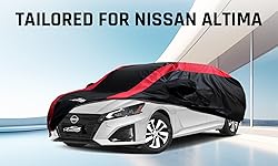Altima Car Cover Waterproof All Weather with Red