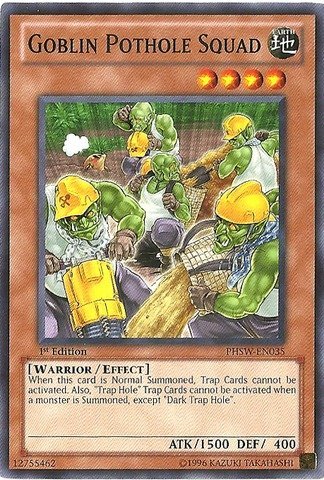 Yu-Gi-Oh! - Goblin Pothole Squad (PHSW-EN035) - Photon Shockwave - 1st Edition - Common