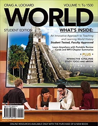 WORLD, Volume 1 (with Review Cards and History CourseMate with eBook, Wadsworth World History Resource Center 2-Semester Printed Access Card) (Available Titles CourseMate)