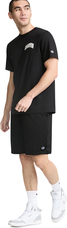 Short de Basket doublé en Maille pour Homme, Logo C Noir, 4X-Large Grand