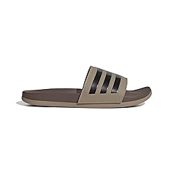 adidas Unisex Adilette Comfort Slide Sandal, Blanch