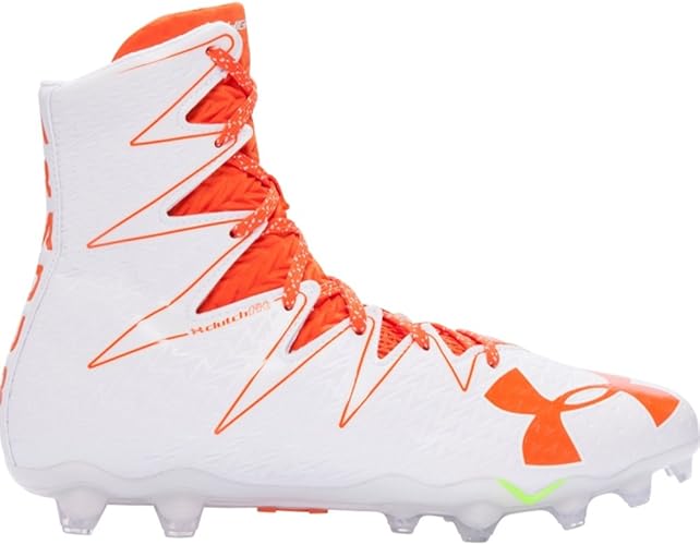 orange high top football cleats