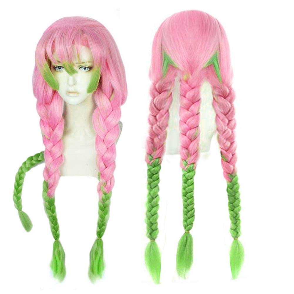 Pink and green wig Clearance