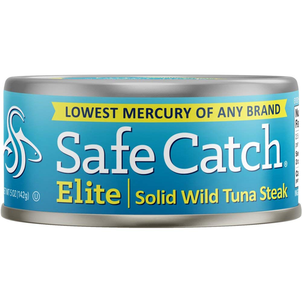 Safe Catch Elite Lowest Mercury Solid Wild Tuna Steak, 5 Ounce Can The