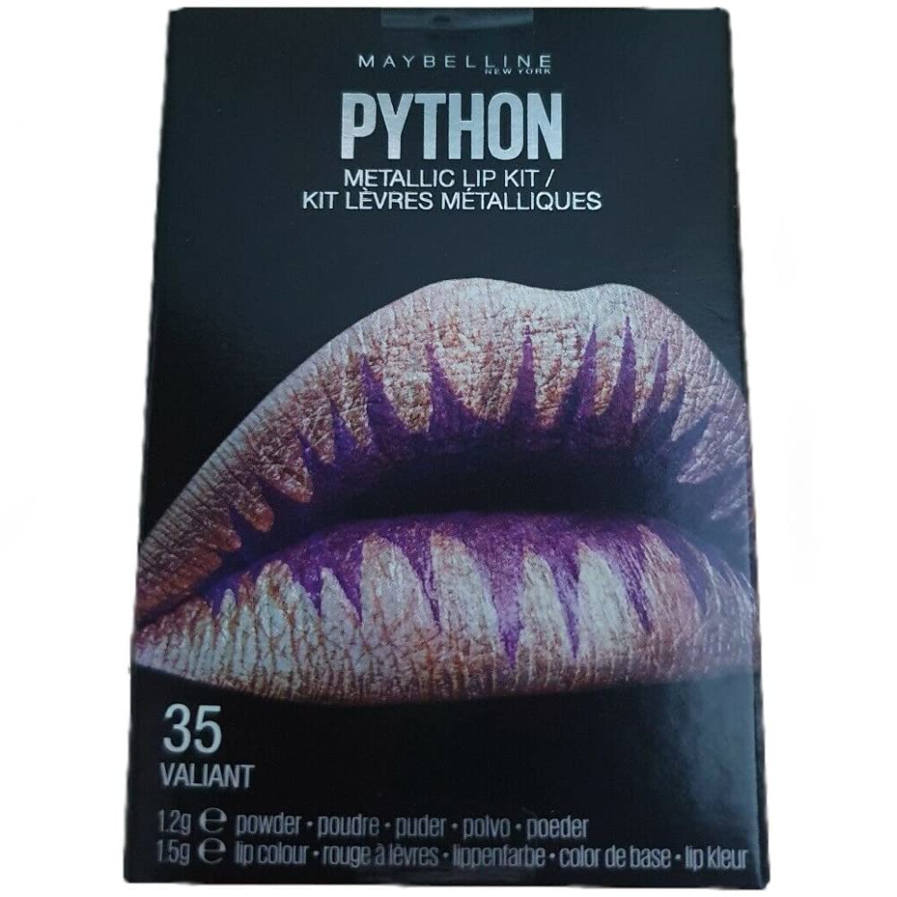 GEMEY MAYBELLINE - Kit Rouge à lèvres - PYTHON Lèvres métalliques - 35 Valiant