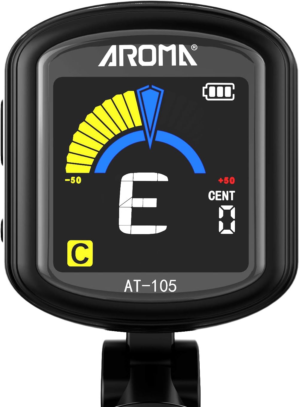 Tuners Mandolin Guitar Tuner Rechargeable Bass Tuner Clip On Instrument Tuner Ukulele Anti Scratch Shockproof Chromatic Electronic Tuner For Acoustic Guitar Violin Bass Musical Instruments