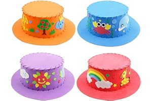 YOHELLY 4 Pcs Toddler Arts and Crafts for Kids Ages 1 2 3 4 5 6 Years Old, Craft Kits for Sewing Sets, Preschool Educational Kids Toys Sewing Craft Kits for Kids DIY Art Craft Hand Stitch Play Set