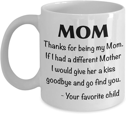 Amazon Com Gracias Por Ser Mi Mama Divertida Taza De Cafe Silly Regalos De Cumpleanos Para Mama Mujeres Lovey Dovey Dia De La Madre Idea De Regalo Para Ella De Hijo O