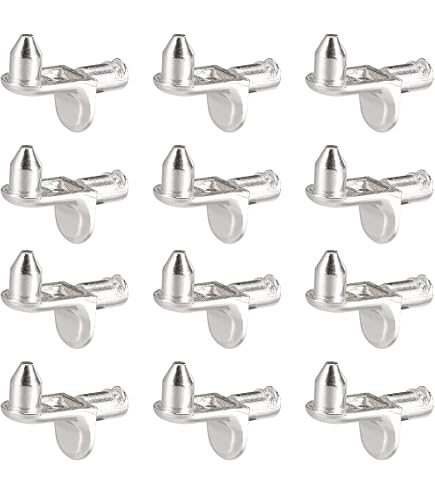 Ikea Shelf Support Pins – Part #106414 – 4 Pack – Metal, NEW