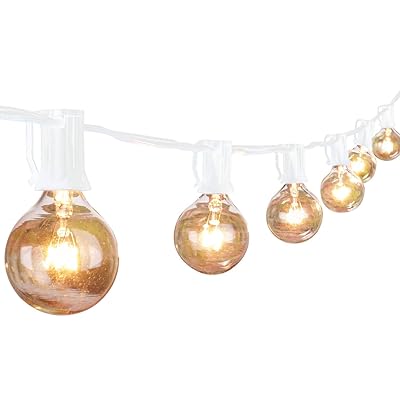 50Ft G40 Globe String Lights with Bulbs for Indoor/Outdoor Commercial Decor