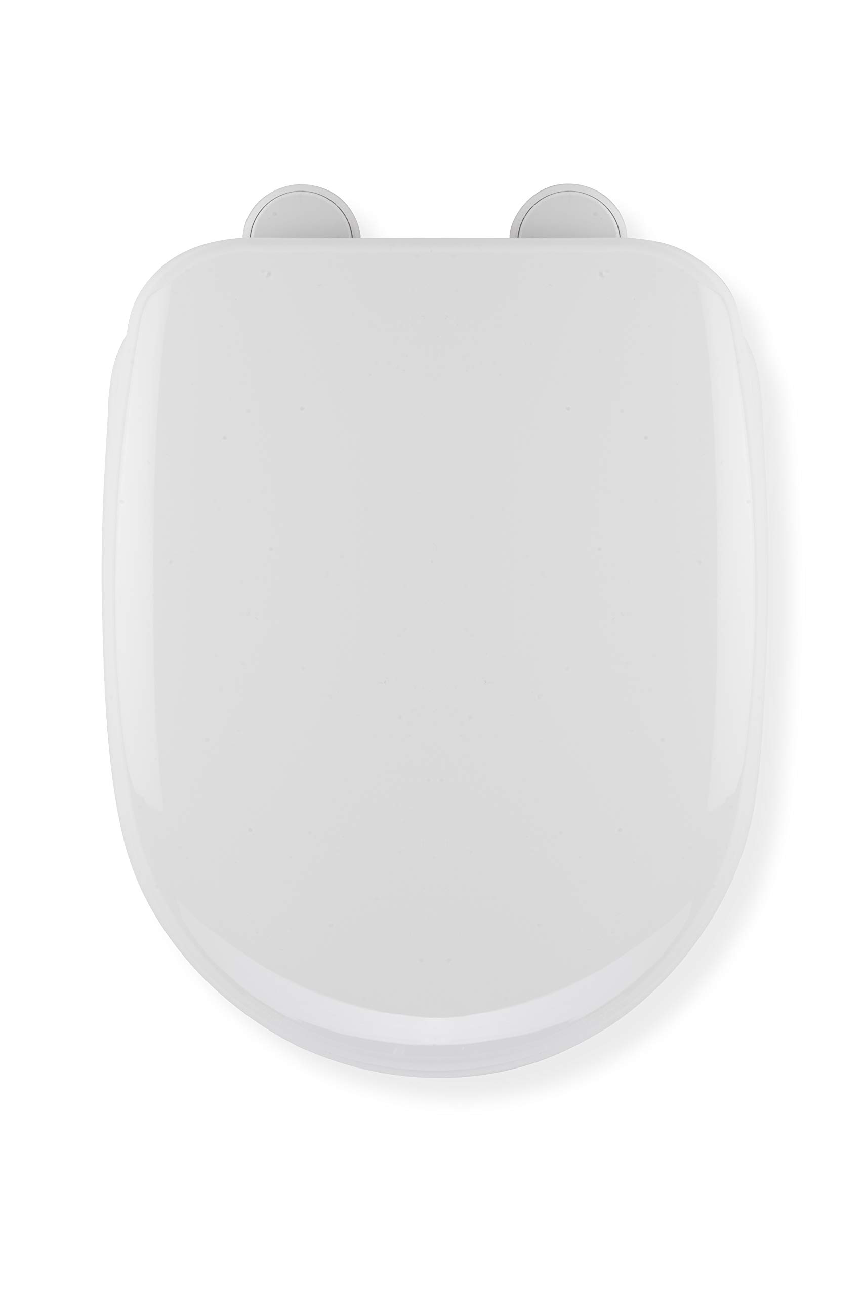 Croydex Sit Tight Vida Toilet Seat, White, 46.5 x 36 x 5 cm