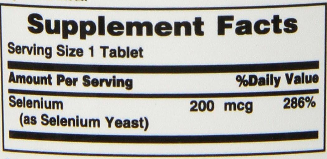 Nature's Bounty Selenium 200 mcg, 100 Tablets (Pack of 3): Health & Personal Care