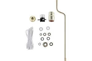 Aspen Creative 21025A, Make-A-Lamp Kit in Brass, 1 Pack