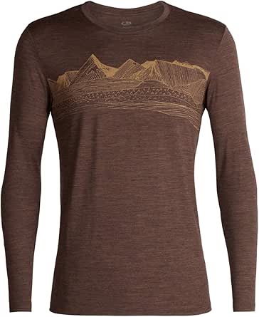 Amazon.com: Icebreaker Merino Men's Tech Lite Long Sleeve T-Shirt W/Graphic, Merino Wool: Clothing