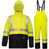 Rain Suit For Men Waterproof Heavy Duty Rain Gear Outdoor All-Sport Work Fishing Jacket & Trouser Raincoats
