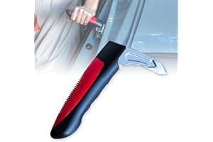 Verynewbee Portable Vehicle Support Handle, Car Door Latch Assist Grab Bar, Elderly Automotive Door Assist Handle, Standing Mobility Aid for Car with Glass Breaker (Red)