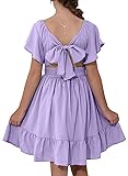 blibean Girls Summer Tie Back Dress Tween Kids