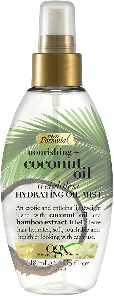 OGX Nourishing Coconut Oil Weightless Hydration Oil Mist 118ml for Dry Hair