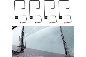 LAINLOY Windshield Wiper Arm Pressure Spring Booster, Additional Car Windshield Wiper Tension Assist Spring with Silicone Cover for Enhance Wiper Arm Performance, Improve Visibility in Rain & Snow (4PCS)