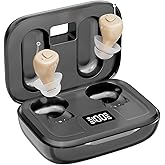 Rechargeable Hearing Aids for Seniors - Compact In-the-Ear Hearing Amplifiers with Adaptive Noise Reduction & Easy Controls | Long-Lasting Battery Discreet Invisible Design for Adults & Elderly