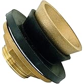 EZ-FLO Closet Spud, 2 x 2 in, Brass Plumbing Fitting for Urinals, 40137