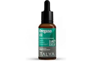TALYA Oregano Oil 0.34 fl.oz | Oil of Oregano Liquid | Immune Support, High Carvacrol, Digestive Health | Non-GMO | Vegan | Mediterranean Oregano