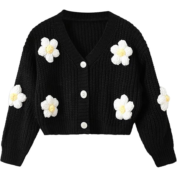 Amazon.com: Floerns Girl's Flower Bishop Long Sleeve Cute