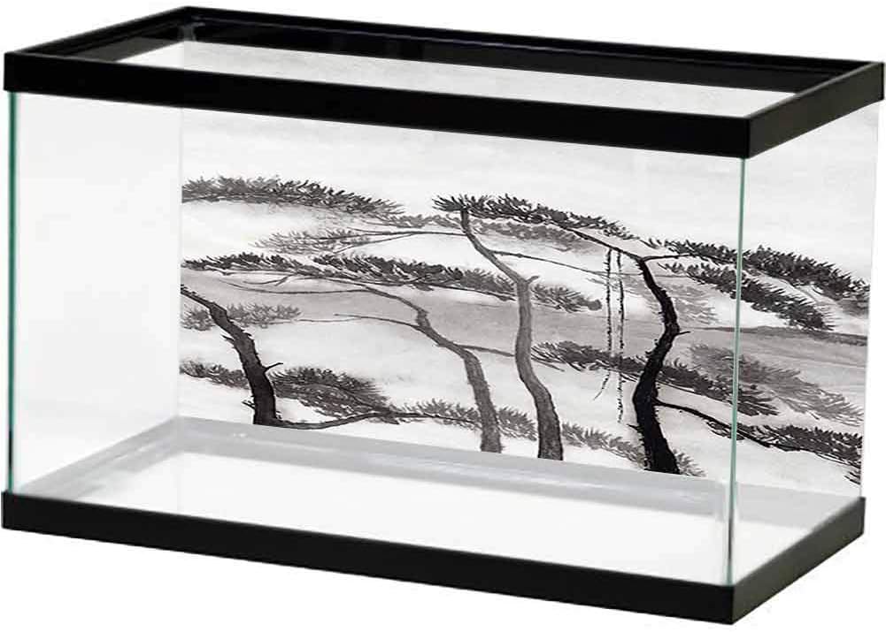 bybyhome Undersea World Photo of The Statue of Liberty in New York City. Black and White Version Static Cling