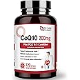 NATURE TARGET CoQ10-200mg with PQQ L-Carnitine & Omega-3s, High Absorption Coenzyme-Q10 with BioPerine, Supports Heart and Immune System, Cellular-Energy-Production, 120 Servings