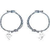 SEIRAA Mother and Son Matching Bracelets Mother Son Jewelry for Birthday Christmas Charm Bracelet Gift for Him Her