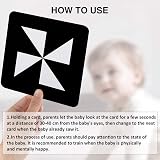 Beiens Newborn Sensory Toys Cards Black and White 0-12 Months 40 Pages view 7