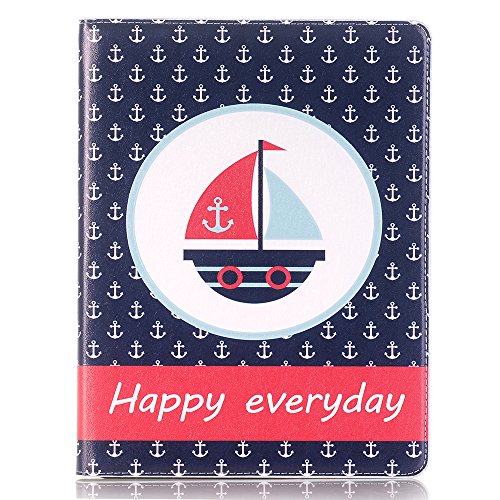 Sammid iPad Air Cute Case,Premium PU Leather Flip Folio Stand Case with Pen Holder Slot,for iPad Air/Air 2/2017/2018 New iPad - Thumbnail 6