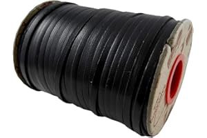 Springfield Leather Company Black Kangaroo Lace by SLC, 3/32" x 50 yards