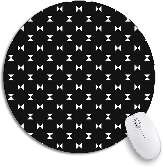 Adowyee 7.9x7.9 Inch Round Mouse Pad Geometric Small