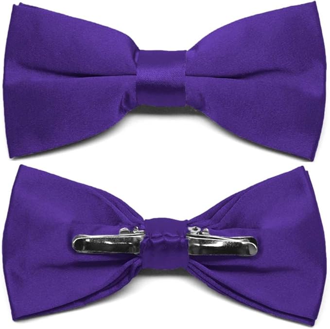 TieMart Amethyst Purple ClipOn Bow Tie at Amazon Men’s Clothing store