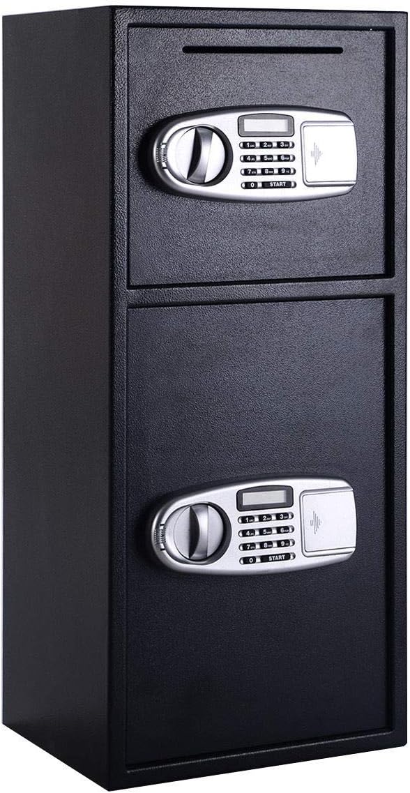Kanizz Commercial 2 Door Digital Deposit Drop Safe Cash