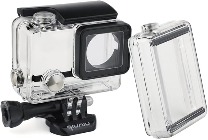 Original Standard Waterproof Housing Case For Gopro Hero 4 3 Waterproof Bacpac Back Door Case Compatible With Gopro Bacpac Lcd Screen Expansion Extended Battery Bacpac Underwater Video Photography Electronics Photo