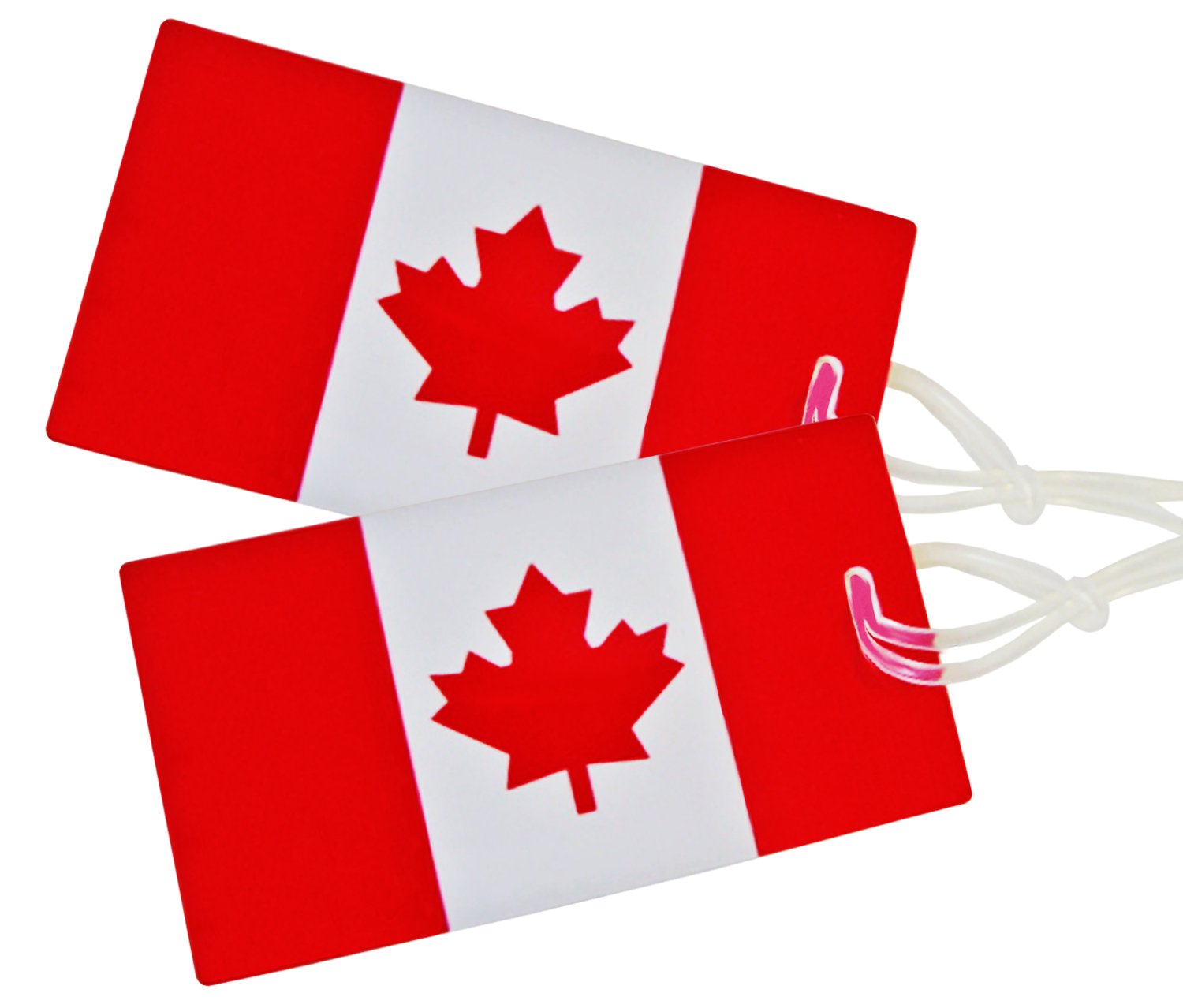 Samsonite Luggage 2-Pack Canadian Flag Luggage Tag, Red/White,...
