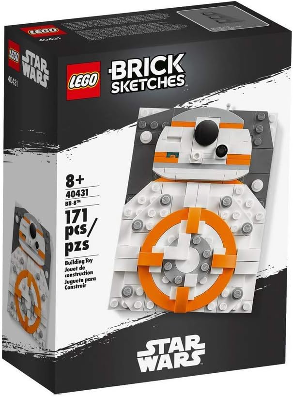 LEGO Brick Sketches Star Wars BB-8 Droid Set 40431, Orange