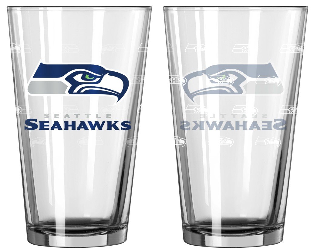 Boelter Brands NFL Satin Etch Pint Glass Sets