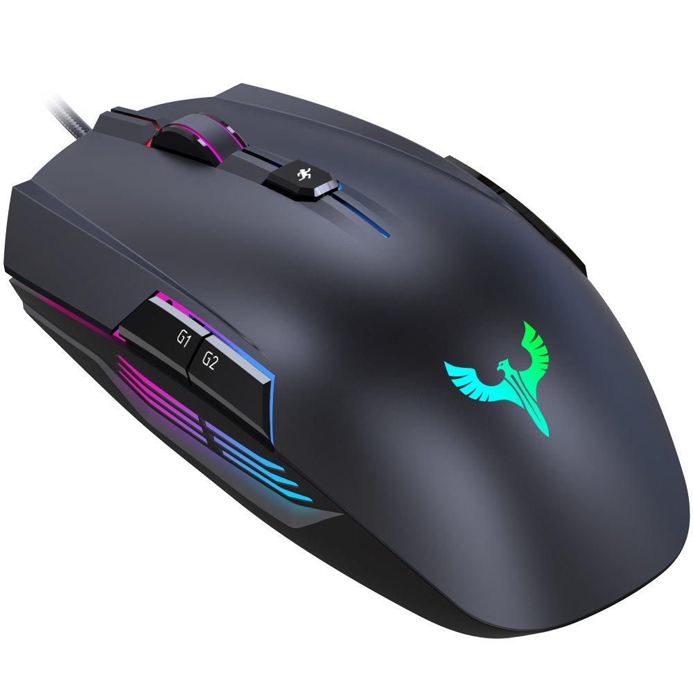 Ratón Gaming BLADE HAWKS Ratón Gamer Ratón para Juegos con Iluminación RGB