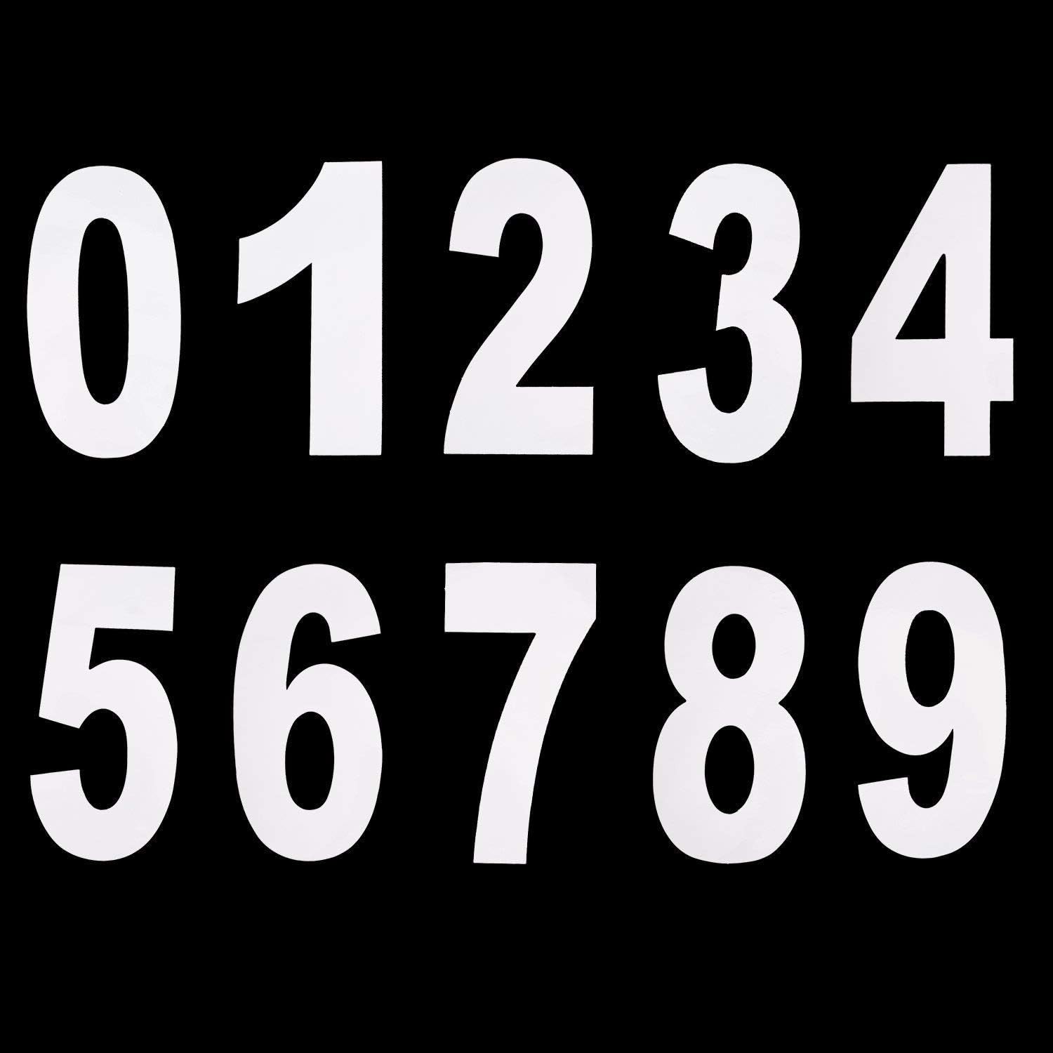 beicemania® Number Cake 0-9 Number Cake Cookie Moulds 0-9 Number Shaped PVC BPA Free White Birthday Cake 18 cm