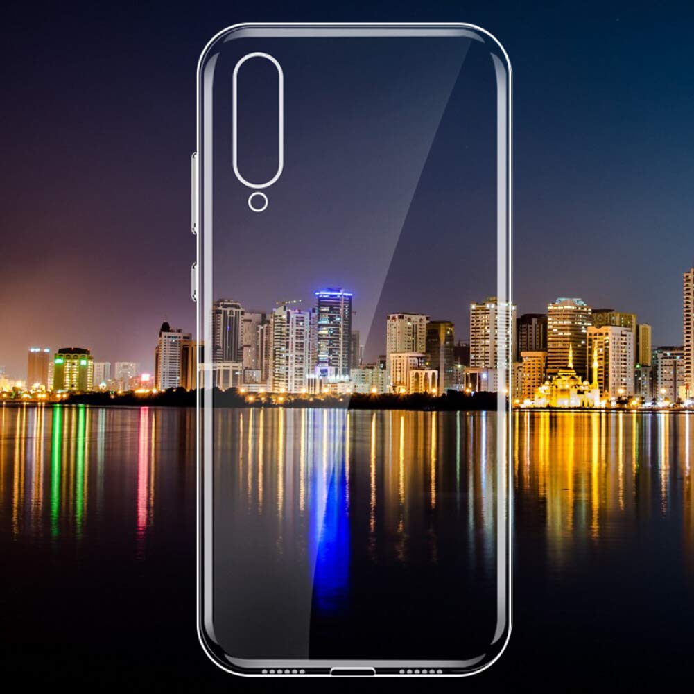 UCMDA Cover per Xiaomi Mi 9 Lite & Pellicola Protettiva in Vetro Temperato, Custodia Mi 9 Lite Silicone Morbido, Anti Graffio Pellicola Protezione per Xiaomi Mi 9 Lite