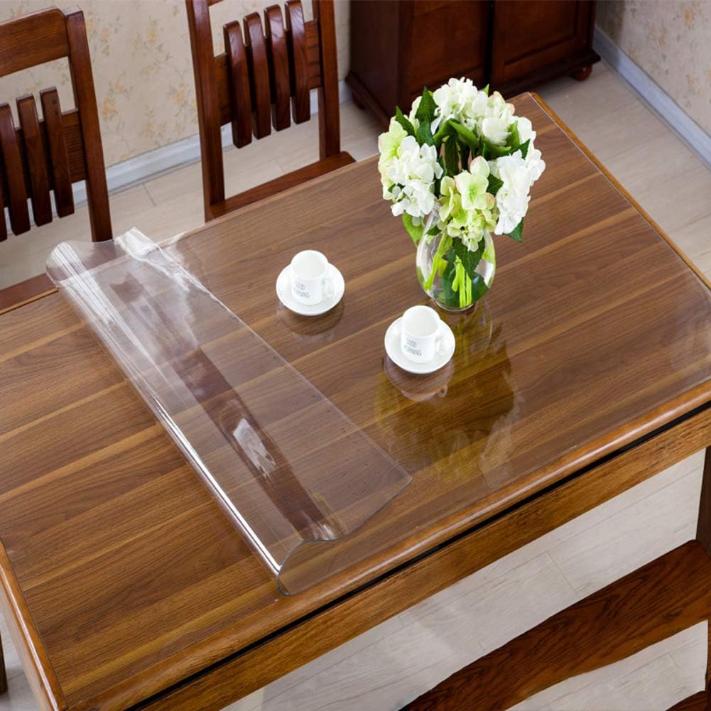 Nonslip Waterproof Table Protector, 1.5mm Thick Rectangular Plastic