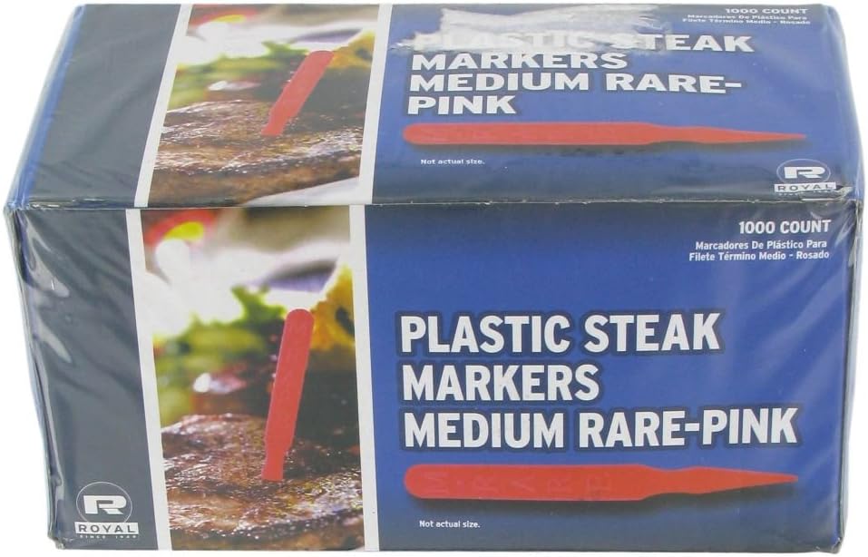 Pink Medium Rare Steak Marker 1000/Box