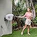 HOSELINK Automatic Retractable Garden Hose Reel with 8-Pattern Spray Nozzle, Wall Mounted Complete Watering Solution for Backyard, Garden, and Outdoor, 9/16