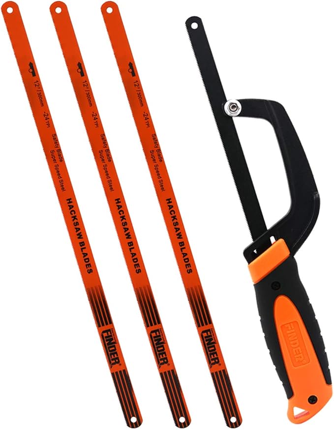 Finder Hacksaw With HSS Saw Blade Aluminium Alloy Frame Light Weight