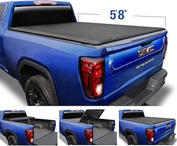 Amazon Com Tyger Auto T3 Soft Tri Fold Truck Bed Tonneau Cover Compatible With 2019 2021 Chevy Silverado Gmc Sierra 1500 New Body 5 8 Bed 68 Not Fit Factory Side Storage Box Or Carbonpro